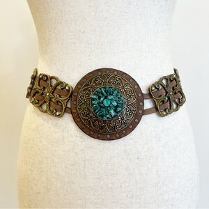 COCO | Accessories | Vintage Lizard Belt S Leather Gold  display picture 1